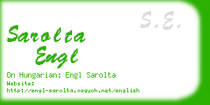 sarolta engl business card